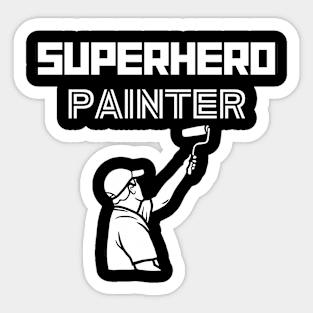 Superhero Painter Sticker